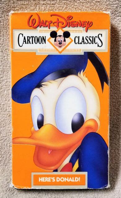 Walt Disney Cartoon Classics V 2 Heres Donald Vhs 1991 For Sale