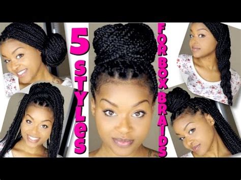 What other items do customers buy after viewing this item? 5 Styles For Box Braids | Quick & Easy! - YouTube