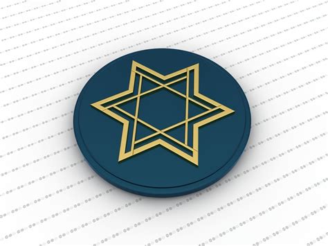 Star Of David Medallion 3d Model Cgtrader