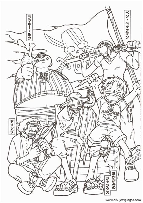 Dibujos Para Colorear One Piece - Dibujos Para Colorear Y Pintar