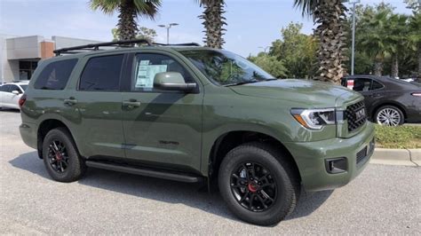 First Look At Army Green 2020 Toyota Sequoia Trd Pro Torque News