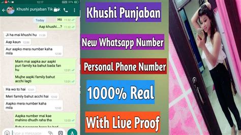 Real Phone Number Of Khushi Punjaban Real Whatsapp Number Chat With Khushi Punjaban Live