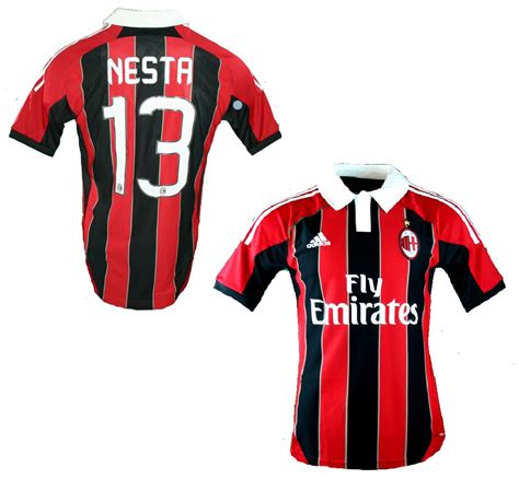 Ac milan away football shorts 21/22. Adidas AC Milan jersey 13 Alessandro Nesta 2012/13 CL home ...