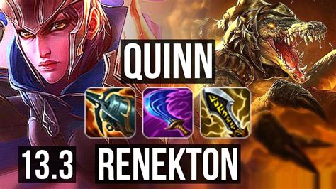 Quinn Vs Renekton Top Rank 3 Quinn 1016 14m Mastery Legendary