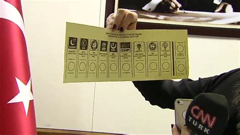 Mart Yerel Se Imlerinde Kullan Lacak Oy Pusulas G R Nt Lendi