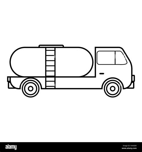 Tank Truck Icon Outline Style Stock Vector Image And Art Alamy