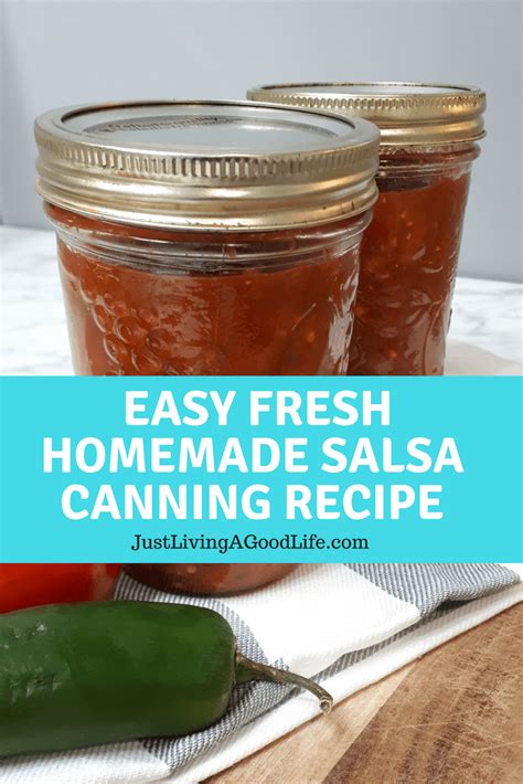 See how to make fresh tomato salsa with just 5 ingredients & 5 then you can just use two jars to store the homemade salsa in them. Easy Fresh Homemade Salsa Canning Recipe! | Homemade salsa, Salsa canning recipes, Canning recipes
