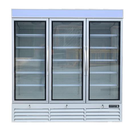 Commercial Upright Glass Door Freezer Fridge With Plug In Secop