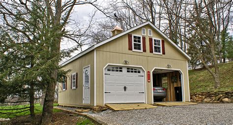 Buy this building and it arrives in two sections. Prefab Portable Garages Modular Garages Horizon Structures