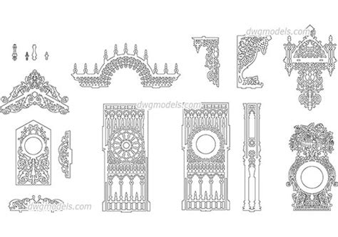 Islamic Decorative Patterns Dwg Free Cad Blocks Download
