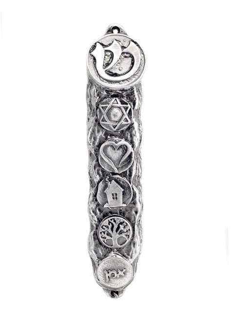 Silver Mezuzah Case Sterling Silver Mezuzah With Scroll For Etsy