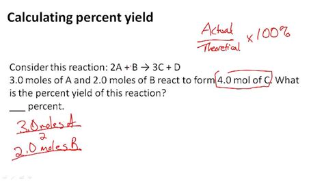 Percent Yield Example