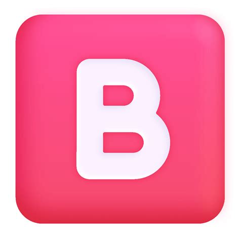 B Button Blood Type 3d Icon Fluentui Emoji 3d Iconpack Microsoft