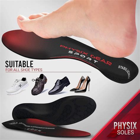 Buy Arch Support Insoles Men And Women By Physix Gear Sport Orthotic
