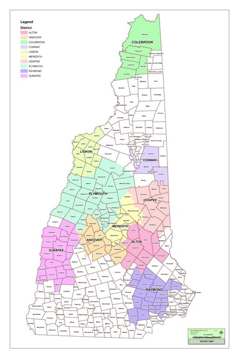 Map Of Nh Towns And Counties