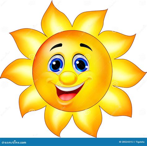 Sun Cartoon Character Royalty Free Stock Photo Image 28524315