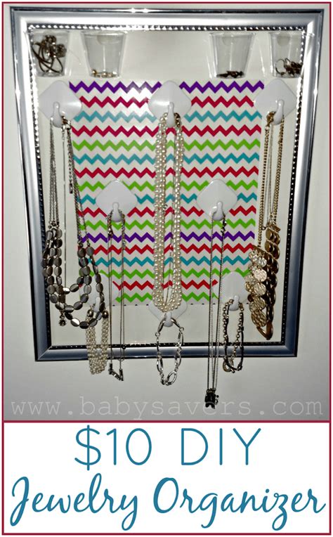 How To Make A Diy Hanging Jewelry Organizer For Under 10