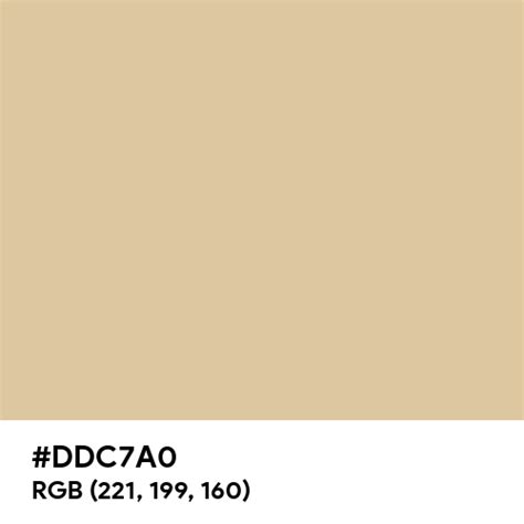 Soft Beige Color Hex Code Is Ddc7a0