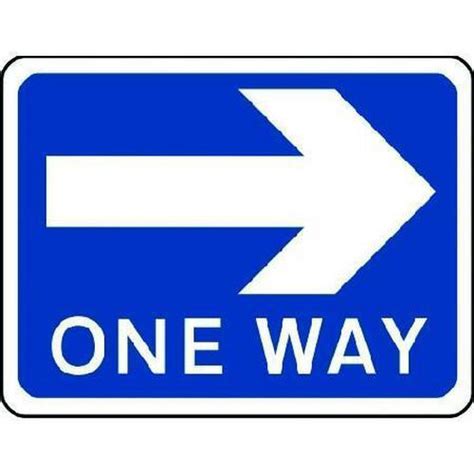 One Way Arrow Right Sign Signs And Id Manutan Uk