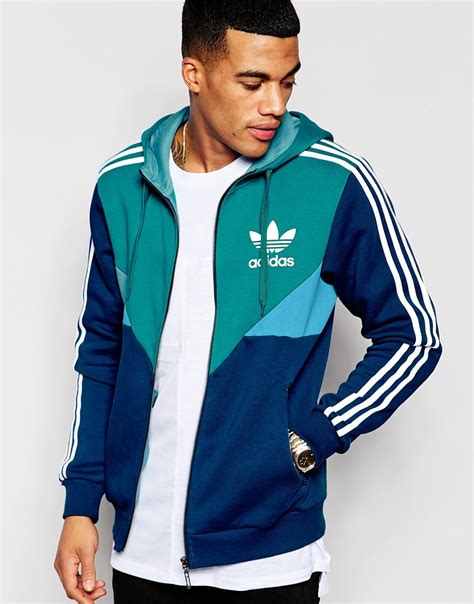 Lyst - Adidas Originals Zip-up Hoodie Aj6983 in Green for Men