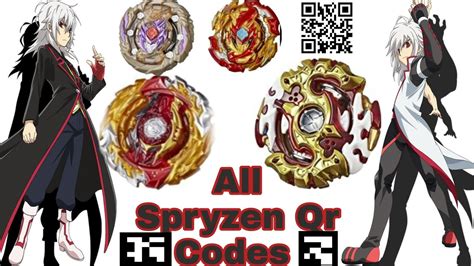 All Spryzen Qr Codes All Spriggan Qr Codes Beyblade Burst App Youtube