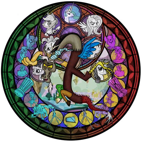 Discord Stain Glass My Little Pony Friendship Is Magic Photo