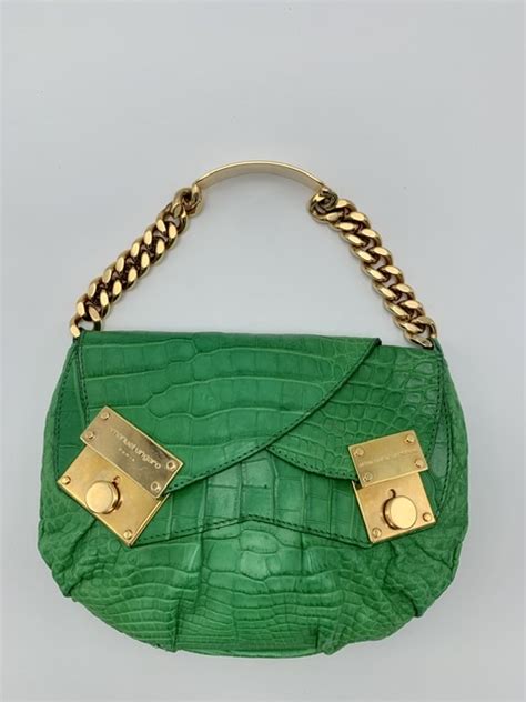 Emanuel Ungaro Apple Green Leather Bag Rellik