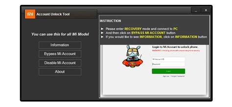 Xiomi Mi Account Unlock Tool Unlock Accounting Xiaomi