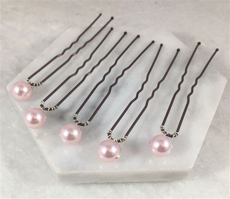 Set Of 5 Pearl Hair Pins Made To Order In Choice Of Etsy