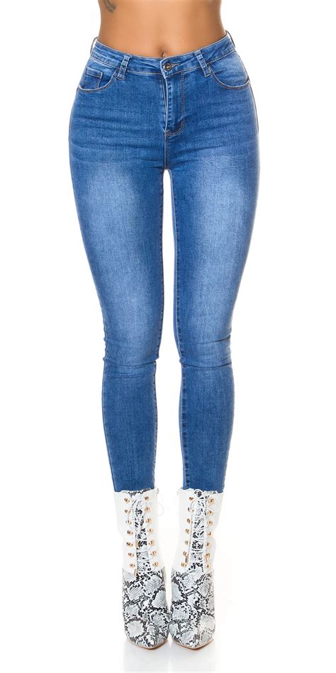 Trendstylez Damen Skinny Jeans Hose