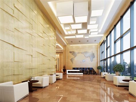 Small Modern Office Building Office Building Lobby Design