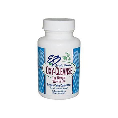 Earths Bounty Oxy Cleanse 600 Mg Oxygen Colon Conditioner Dietary