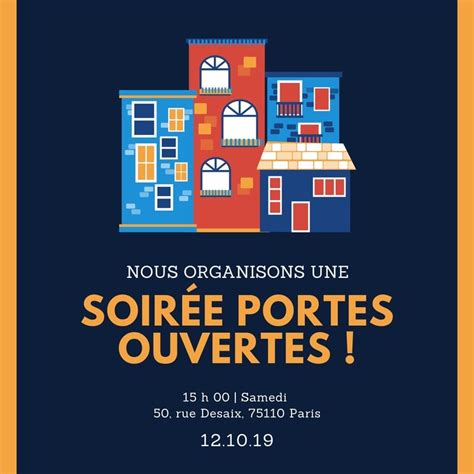 Invitations à une journée portes ouvertes à personnaliser | Canva