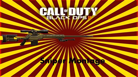 Call Of Duty Black Ops 2 Sniper Montage Youtube