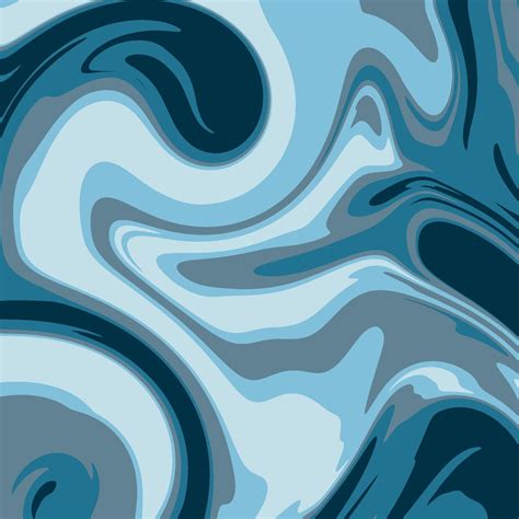 Shades Of Blue Marble Swirl Art Illustration Wallpaper Cellphone