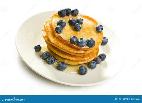 Tasty Pancakes With Blueberries Stock Photo Image Of Cake Cakes