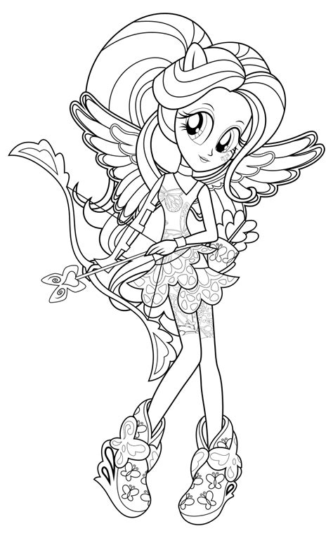 Rainbow Rocks Equestria Girls Coloring Pages Sketch Coloring Page