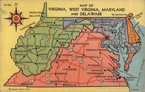 Map Of West Virginia And Maryland