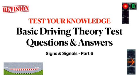 Test Your Knowledge Basic Driving Theory Test Singapore Btt Qanda
