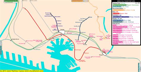 Genoa Real Distance Metro Map