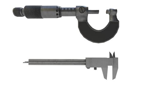 Metallic Micrometer Calipers Tool Model Turbosquid 1411336
