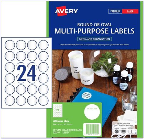 Avery Label Template 8161