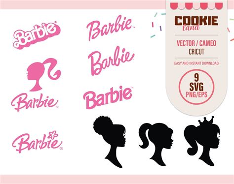 Barbie Logo Cricut Print T Shirts Svg Etsy Logo Digital Files Owners Copyright