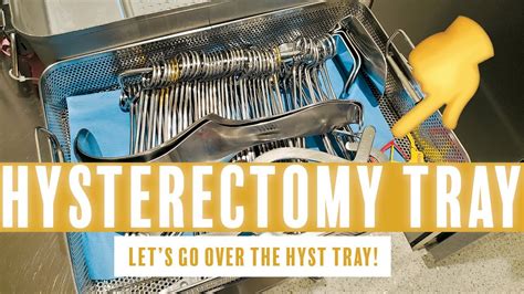 instruments hysterectomy tray youtube