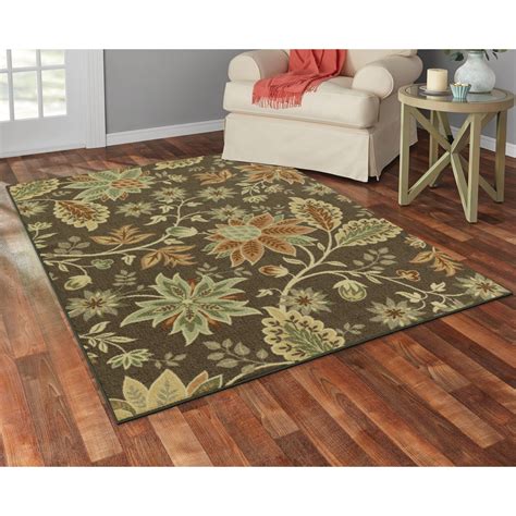 Maples Rugs Jacobean Fields Farmhouse Area Rug For Living Room Brown