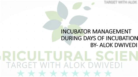 Importance of incubation for the development and consolidation of new ventures with a focus. Hatching,fertility and hatchability ,incubation period ...