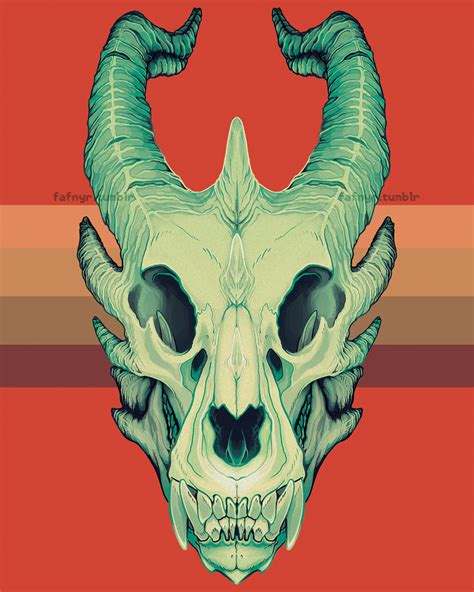 Dragon Skull By Ashbits On Deviantart