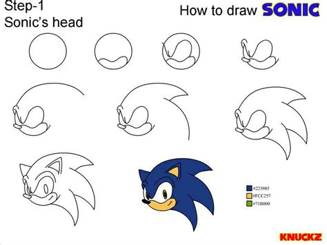 Pin By Kalysta Gar On Drawing How To Draw Sonic Children Sketch