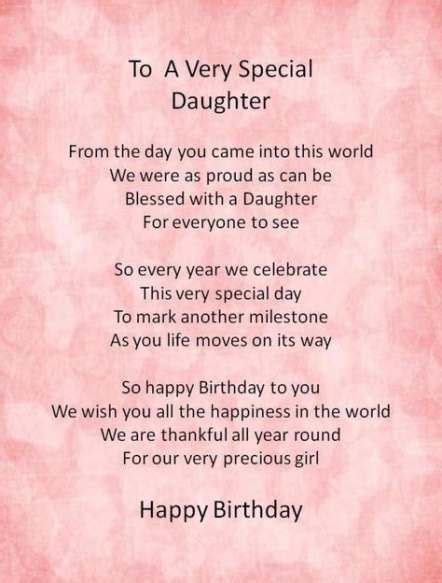 Birthday Wishes Daughter Quotes Parents 25 Ideas Birthday Wishes For
