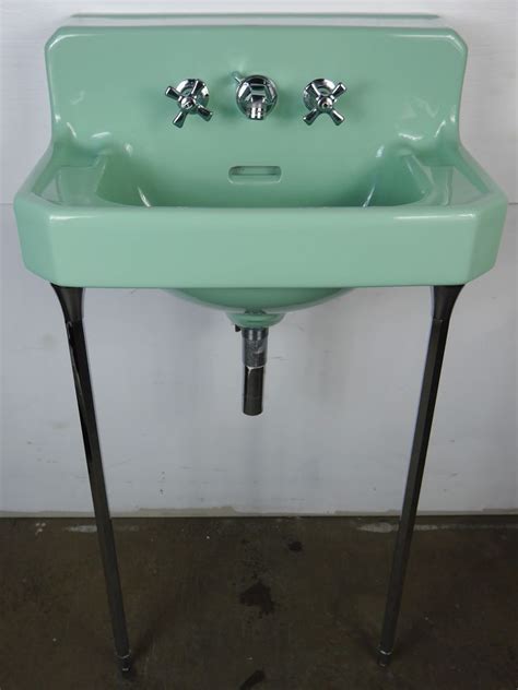 See more ideas about bathroom design, vintage bathroom, vintage bathroom sinks. Antique Vintage American Standard Bathroom Sink 1950's ...